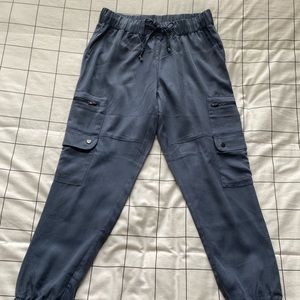 Banana Republic, XXS petite, gray cargo pants (very lightweight and breathable!)
